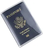 [IFAMIO] 10 Pack Clear Passport Cover - Plastic Protector Case, Vinyl Sleeve, Transparent Holder, Travel Document Organizer