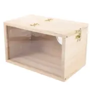 Wooden Bird House Cockatiel Nesting Box Parakeet for Small Birds