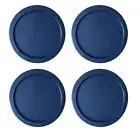 Replacement Lid for Pyrex 7-CUP Storage Cover 7.5" 7402-PC Blue (4-Pack)