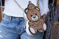 在飛比找Yahoo!奇摩拍賣優惠-Moschino Teddy Bear Bag 寶貝熊鍊帶包