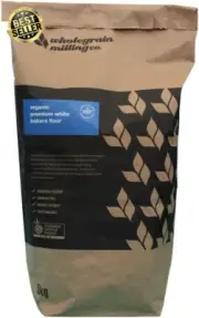 Organic Premium White Bakers Flour 5kg, 12% Protein, Ideal for Sourdough, Breads