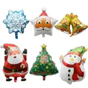 Children Toy Cute Inflatable Foil Balloon Santa Claus Birthday Decor Christmas