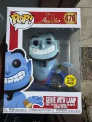 Disney Aladdin - Genie with Lamp Glow 476 Funko Pop Vinyl New in Mint Box + P/P
