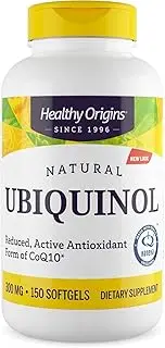 Healthy Origins Ubiquinol Soy Free/Non-GMO Gels, 300 Mg, 150 Count