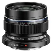 OLYMPUS M.Zuiko Digital ED 12mm F2.0 Lens BLACK Micro Four Thirds Mount from JP