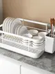 多功能瀝水架竹製檯面置物架廚房碗碟碗盤收納架 (7.7折)