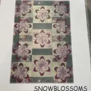 Snowblossoms applique quilt pattern Sew Be It Snow Flower 54”x78” Winter