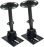 Speaker Stand Wall Fixed Holder Ceiling Speaker Mount Lobby,Studio Black Steel Accessories Speaker Wall Ceiling Mount Stand
