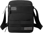 [Generico] Waterproof Messenger Bag Men, Multi Pocket, Casual Shoulder Bag, Black, Army Green, Fashionable Wear Resistant Waterproof Purse, Ideal for Work, Travel, and Business Use, Black,