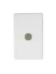 Lucci Power Gravity 1 Gang Plate Only in Matte White