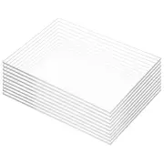 Pack of 10 Clear Acrylic Sheet 4 X 6 Cast Plexiglass Panel 1/8 Thick 3Mm