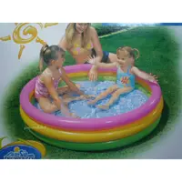 在飛比找蝦皮購物優惠-玩樂生活 美國INTEX 彩虹三層充氣游泳池 兒童戲水池 幼