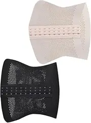 [Minkissy] 2Pcs Maternity Belt Slimming Abdominal Strap Breathable Waist Wraps for Postpartum Support XXL Black Light Apricot for Women After Birth
