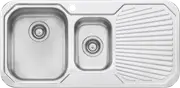 Oliveri 1 & 1/2 Bowl Inset Sink with Drainer - PE301 1TH