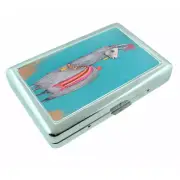 Llamas D12 Silver Metal Cigarette Case RFID Protection Wallet