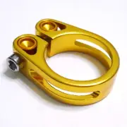 gobike88 KREX New Seatpost Clamp, 34.9mm, 19g, Gold, D91