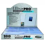 ULTRA PRO 100ct | 9-Pocket Page Silver Series | Sealed Box NEW