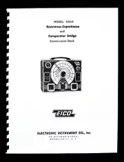 EICO Model 950A Resistance-Capacitance Comparator Bridge Construction Manual