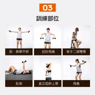 【adidas 愛迪達】Adidas Strength 六角訓練啞鈴(3kg)