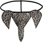 [DKEGIFF] Men's Elephant Underwear Men's Thong Underwear Men Lingerie Elephant Trunk Underwear Low Waist G-String Funny Thong