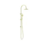 Nero Mecca Twin Shower With Air Shower Brushed Gold NR221905bBG