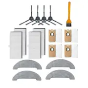 Lertenys Dust Bags Side Brush Hepa Filter Mop Cloth Parts Compatible With Xiaomi Viomi S9