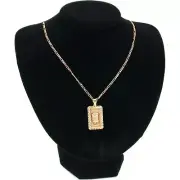 Black Velvet Necklace Pendant Bust Jewelry Display Stand 8"