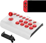 Arcade Fight Stick - Arcade Game Fighting Joystick with Turbo/Macro Functions,Nostalgic Arcade Games Accessories for Street Fighter Buniq