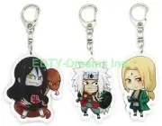 Set of 3 Naruto Anime Acrylic Keychain Orochimaru, Tsunade, Jiraiya