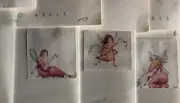 NEW Fairy STENCIL Set of 3 different Fairies w/Flowers -wall decor 8 x 7 Stencil