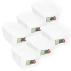 6x Lemon & Lime Keep Fresh 2.3L/21cm Food Container Home Takeaway Storage Clear