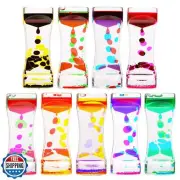 CAILINK Liquid Motion Bubbler,9 Pack Floating Sensory Play Water Timer Fidget