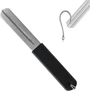 Portable Hook Sharpener, Hook Sharpener Double Sided Sharpening Stone, Fishing Sharpening File, Tough Pocket Grinding Tool for Outdoor Activities, Hiking