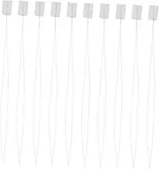 PERSELOSO 10Pcs Beaded Opened Needles Ultra Thin Straight Thread Needles for DIY Jewelry Making Embroidery Knitting Portable Resistant Sewing Tool for Beads Pearls