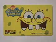 RARE SPONGEBOB SQUAREPANTS UNUSED 2006 KB TOYS PROMOTIONAL GIFT CARD NO VALUE