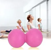 Peanut Massage Ball | Deep Tissue Peanut Massage Tool for Neck, Upper Back, Thoracic Spine, Psoas, Quads and Hamstring Self Myofascial Release, Massage and Mobility (Red)