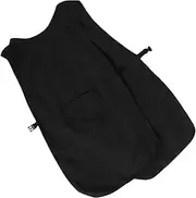 [TOGEVAL] Hair Stylist Apron Stain-resistant Black Barber Smock for Hairdressers Chefs and Salon Staff Comfortable Work Uniform with Pockets for