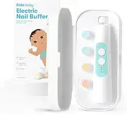 Frida Baby Electric Nail Trimmer, Safe & Easy Electric Nail File, Baby Nail Clipper Kit Suitable for Newborns, Toddler, and Children, 1 Electric Trimmer with LED Light + 4 Buffer Pads + Storage Case