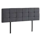 Palermo Grey Linen Fabric King Deluxe Tufted Headboard Bedhead