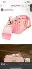 NWT (new with tags) Baby pink and gold camera style purse from Valentino Orlandi