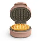 bella Snack-n-Store Mini Waffle Maker, EverGood™ Ceramic Nonstick Blossom