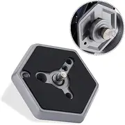 Replacement Hexagonal Quick Release Plates Mounting Plates with 1/4"-20 Thread Screws Professional Camera Tripod Parts