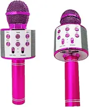 Karaoke Microphone, 5-in-1 Wireless Handheld Kareoke Mic Speaker for Singing, Karaoke Machine for Adult with 2 Independent Package, DIY Stickers, Gifts for Birthday Party