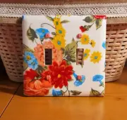 Pioneer Woman Sweet Rose Floral Double Light Switch Outlet Covers Wallplate