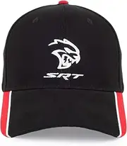 Dodge SRT Hellcat Cap - Custom - Structured 6 Panel - Black/Red/White, Black, One Size