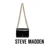 【STEVE MADDEN】BCECIE 漆皮金鍊斜背包(黑色)