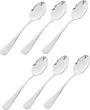 Alipis 6Pcs Stainless Steel Dinner Spoon and Elegant Table Spoons for Family Dining Serving Spoons with Smooth Finish for Effortless Cleaning
