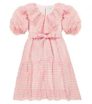 [Paade Mode] Paade Mode Striped seersucker dress Y 4 pink