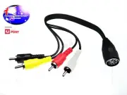 From OZ Quality 1PC 30CM 5 PIN DIN Female To 4 RCA Male Adapter Cable Socket