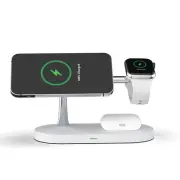 3-in-1 15W Magnetic Wireless Charger - White
